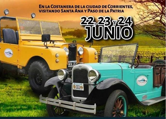 Encuentro de Autos Clasicos del NEA visitará Santa Ana