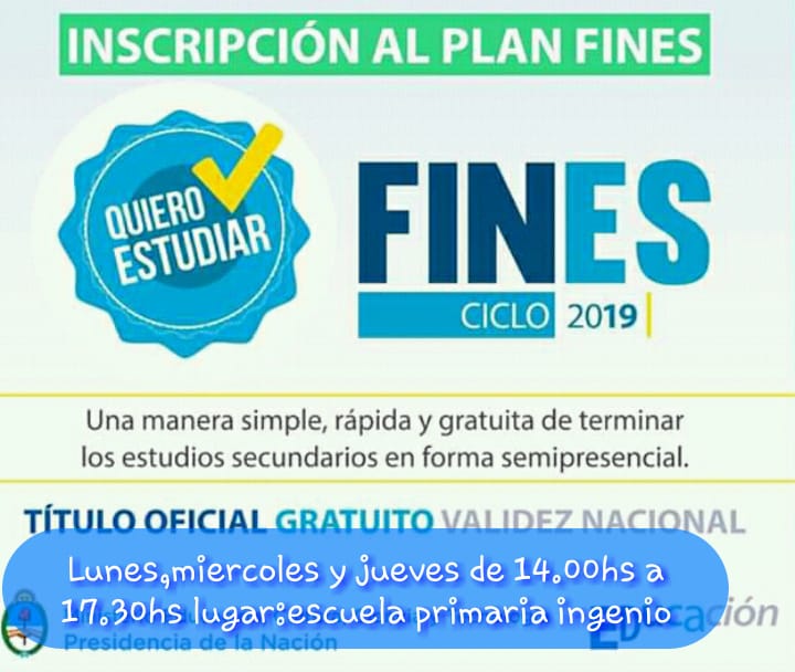 FINES terminación secundaria convoca a reunión