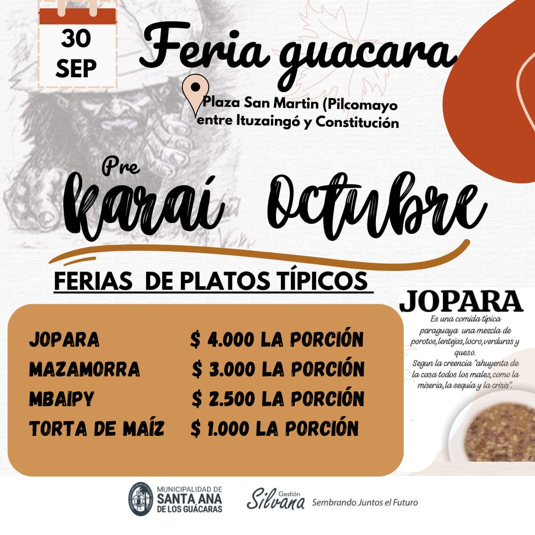 Feria Guacaras – Previa Caraí Octubre