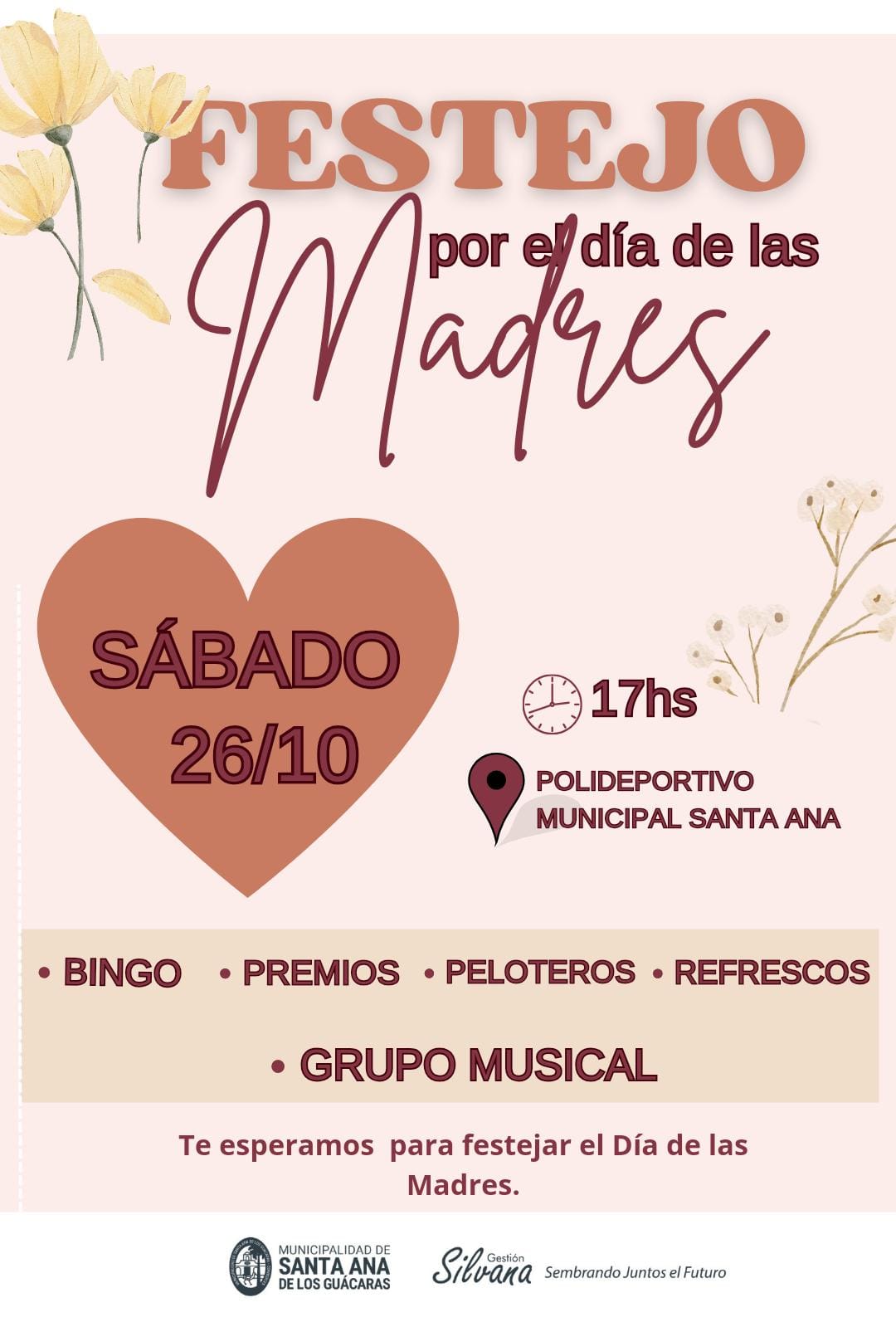 Sábado: Festejo por Día de las Madres